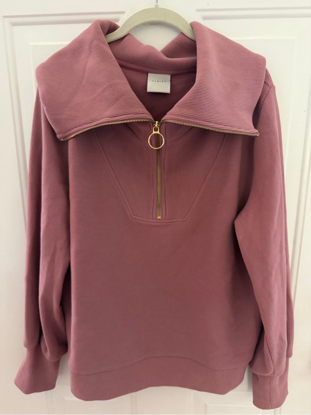 Varley Rose-Blend Ring Zip Pullover